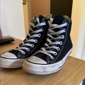 Converse Black and White High-Top Sneakers